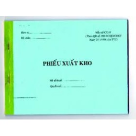 Phiếu xuất kho 3 liên A5 16x20