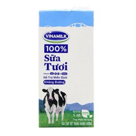 Sữa tươi tiệt trùng Vinamilk không đường 1L