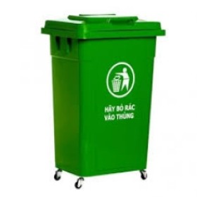 Thùng rác Hiệp Thành 60l - có bánh xe