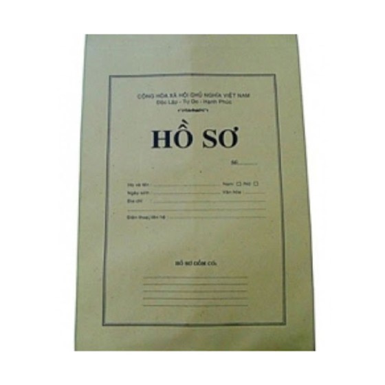 Bìa hồ sơ xin việc loại tốt cứng F4 màu da bò 