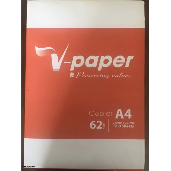 Giấy A4 V-PAPER 62 gsm  