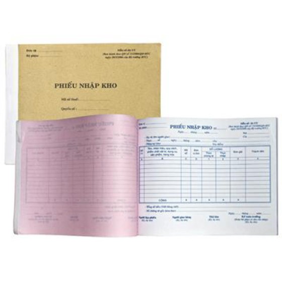 Phiếu xuất kho 2 liên 13x19cm 